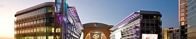 large-screen visualization solutions chose energy chain cable carriers from igus® to house and protect vital chainflex® continuous-flex fiber optic, power and control cables on eight automated LED displays located at Victory Plaza