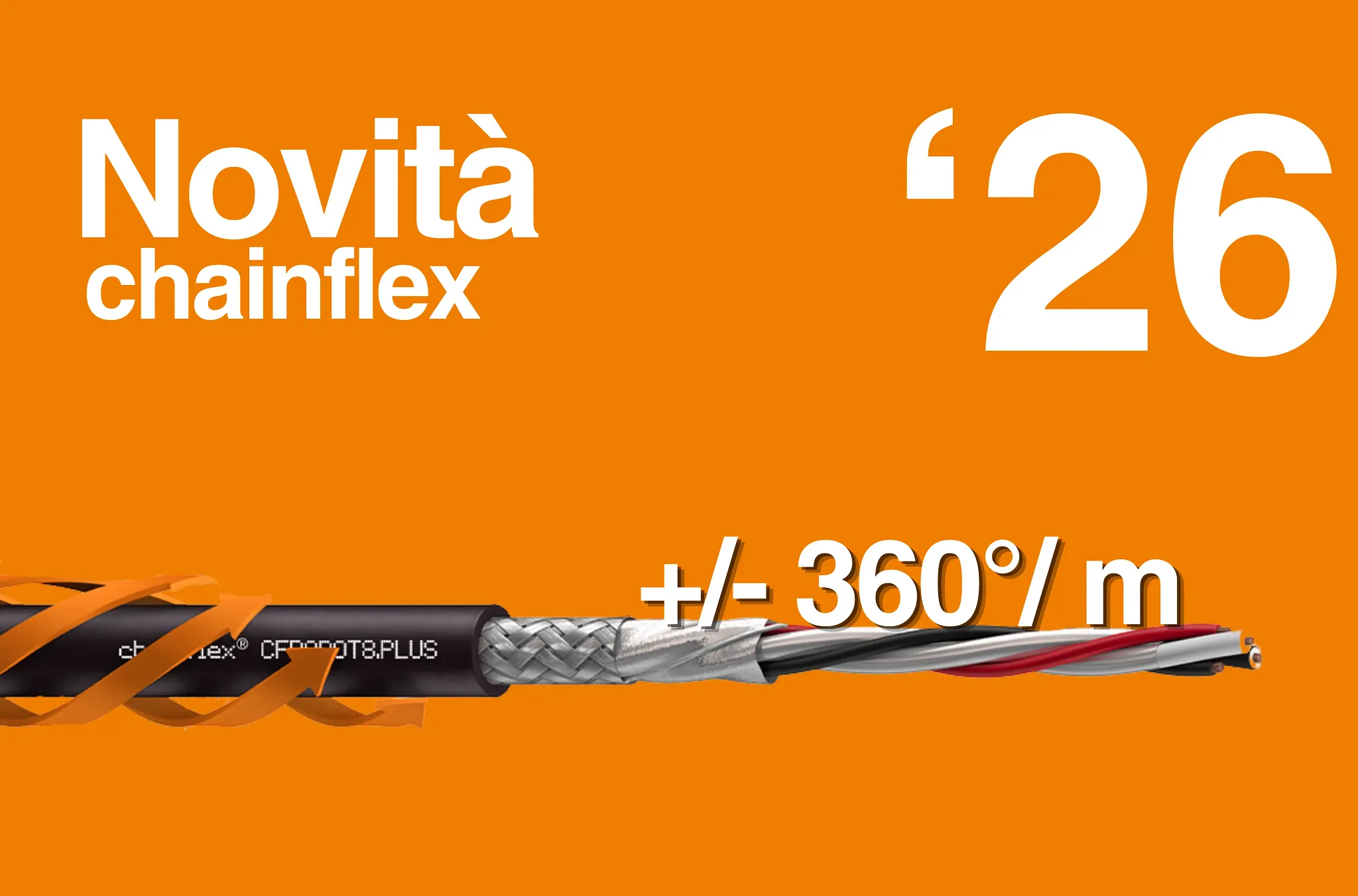 Novità cavi da posa mobile chainflex 2025