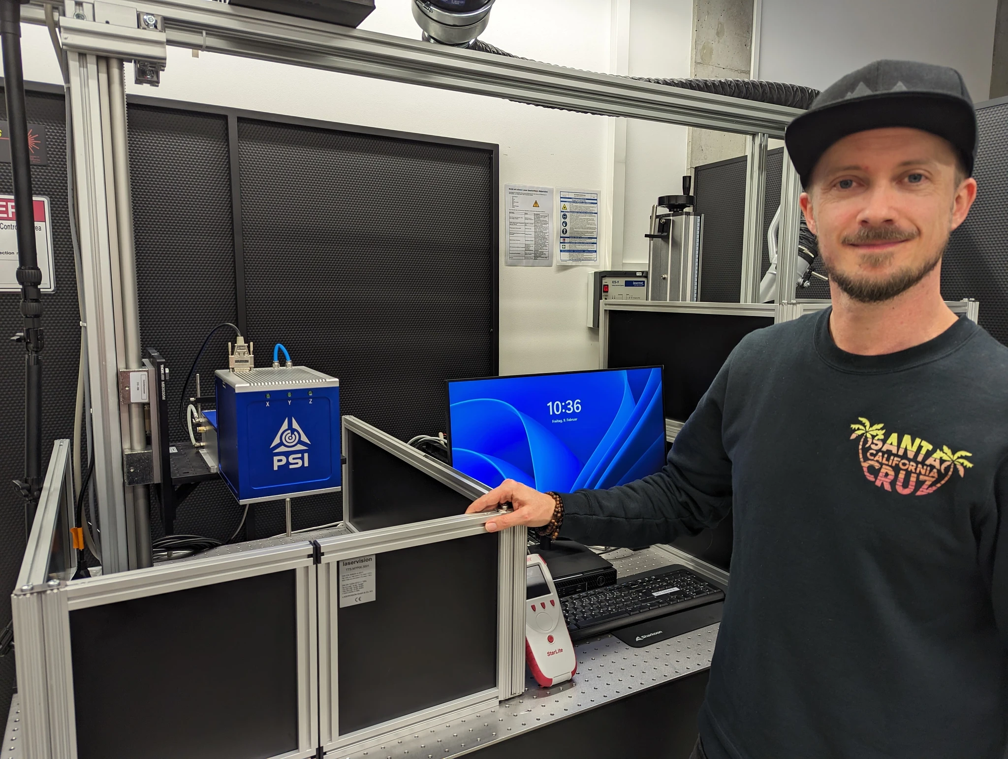 Laser test rig from VONJAN Technology