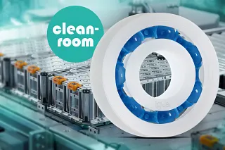 igus erweitert sein Portfolio für die Halbleiterfertigung und Batterieproduktion um abriebfeste xiros Kugellager