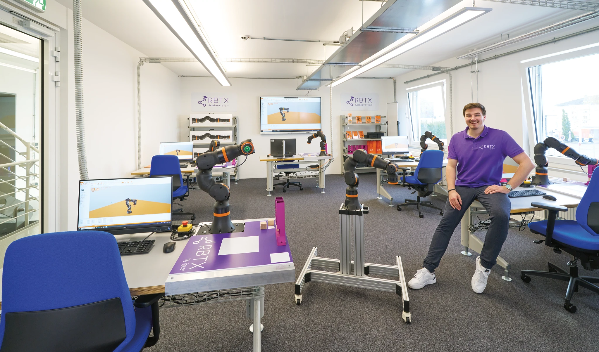 Cursos de treinamento de robôs