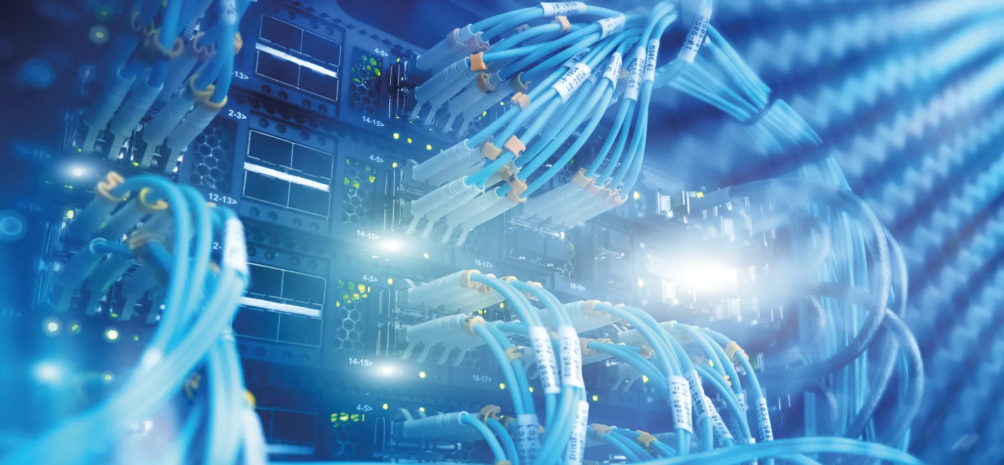 Fibra ótica em servidor