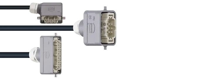 Harting Coding Plug Layout Example Conectores plug-in da HARTING aproveitados industrialmente pelo ...