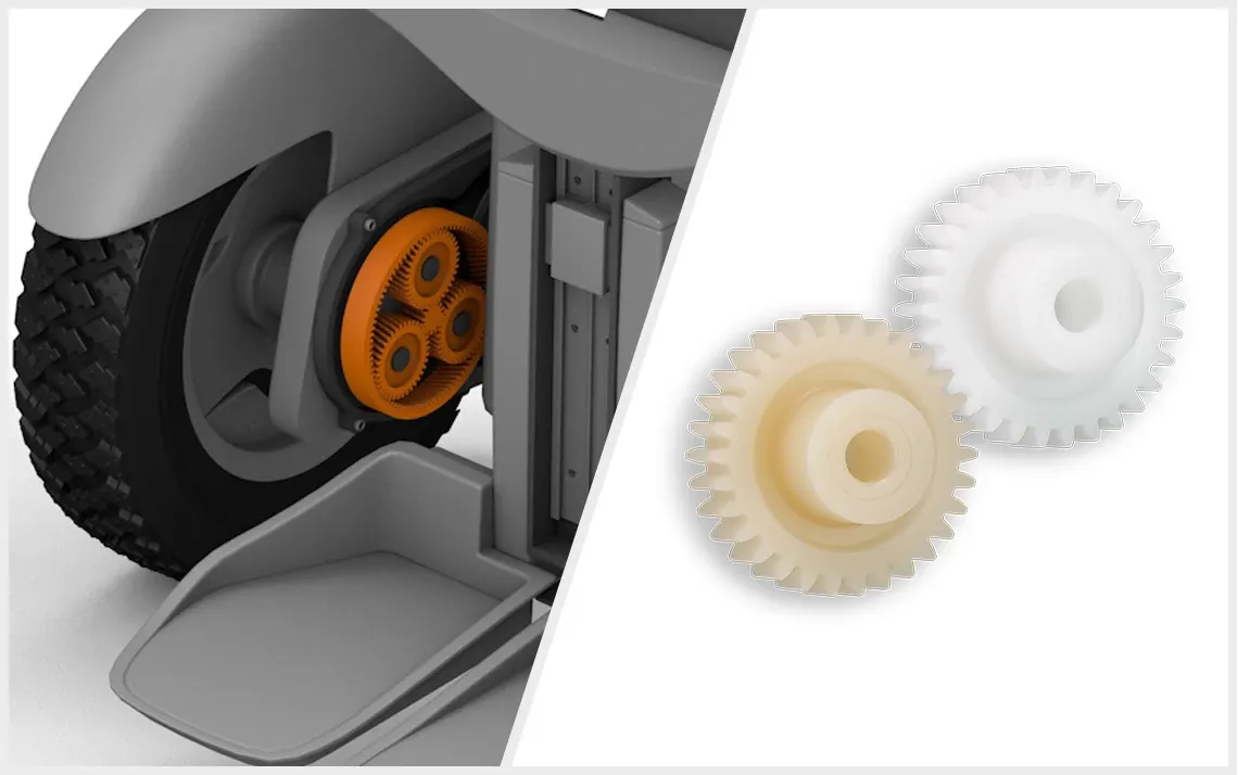 Voorwielaandrijving tandwielen