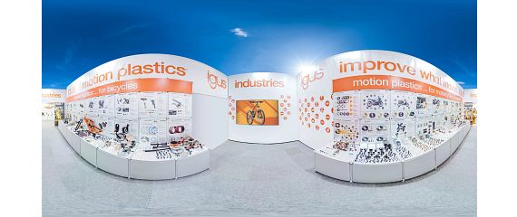 Virtual trade show stand for the bicycle industry