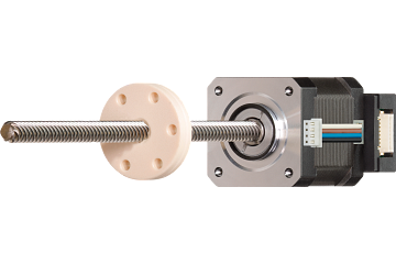 drylin® lead screw assemblies with motors, stranded wires with JST connector and encoder, NEMA17