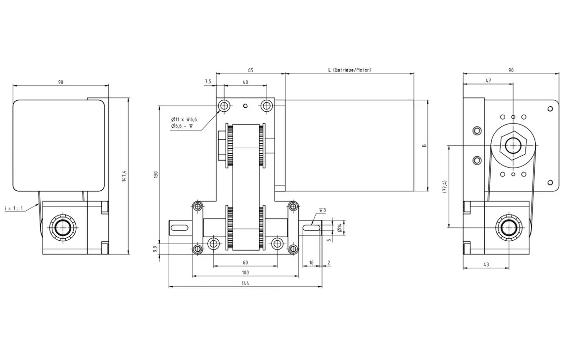 Système Gantry drive 1660 igus