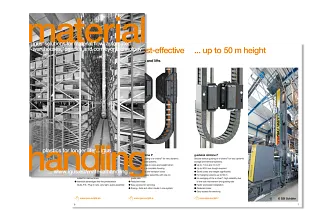 Brochure material flow