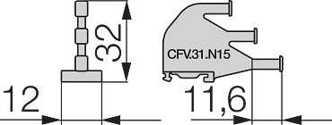 Elementi pritrdilnega sistema CFV