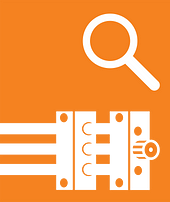 Logo wyszukiwarki produktów dla technologii napędowej