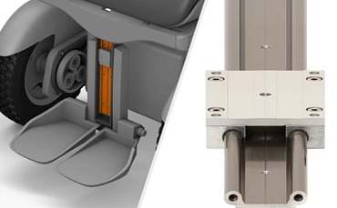 drylin Linear Guide for wheelchair