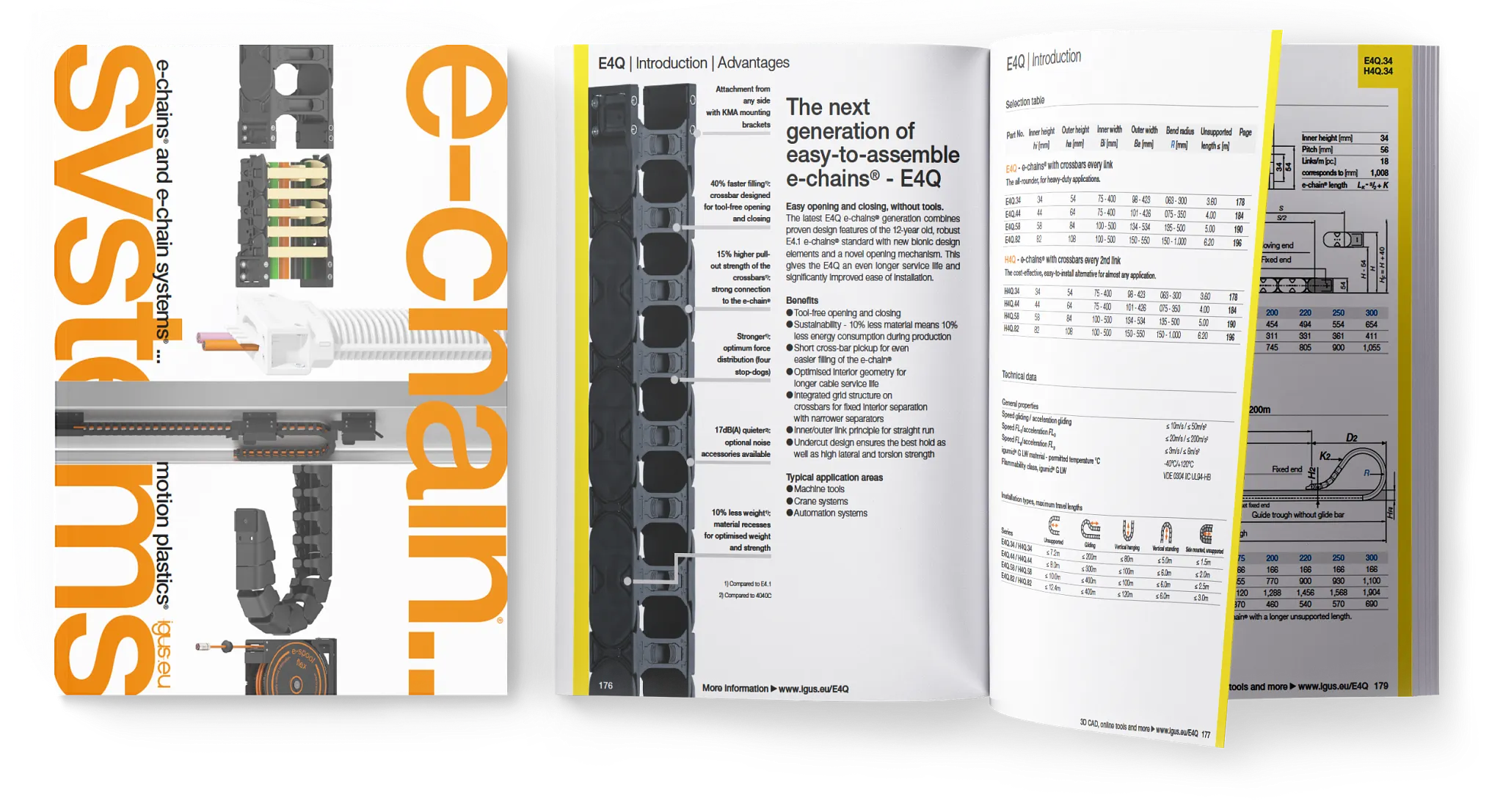 Catálogo de calhas articuladas