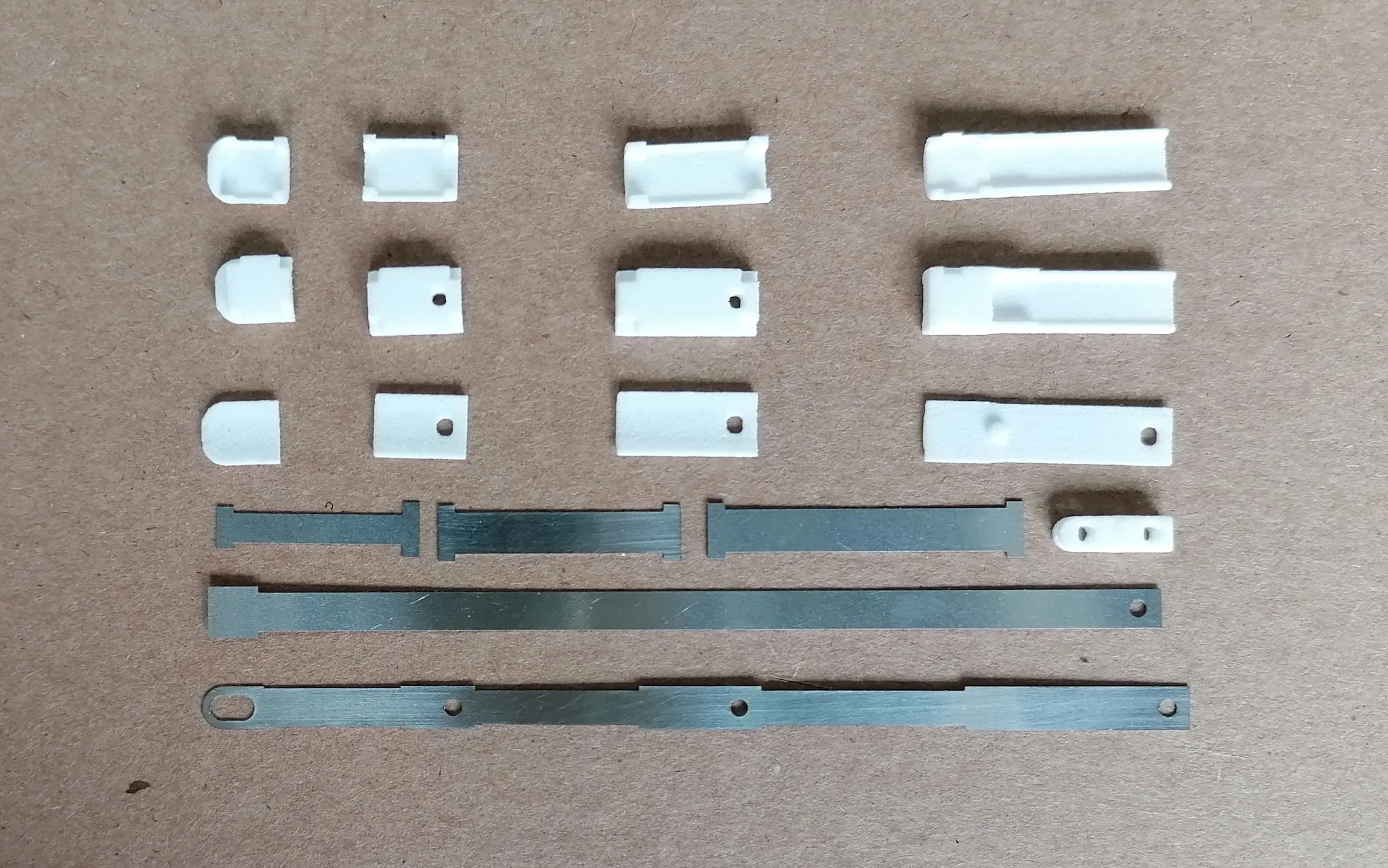 Finger components of the exoskeleton
