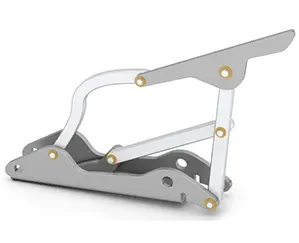 Multi-link hinge in the car