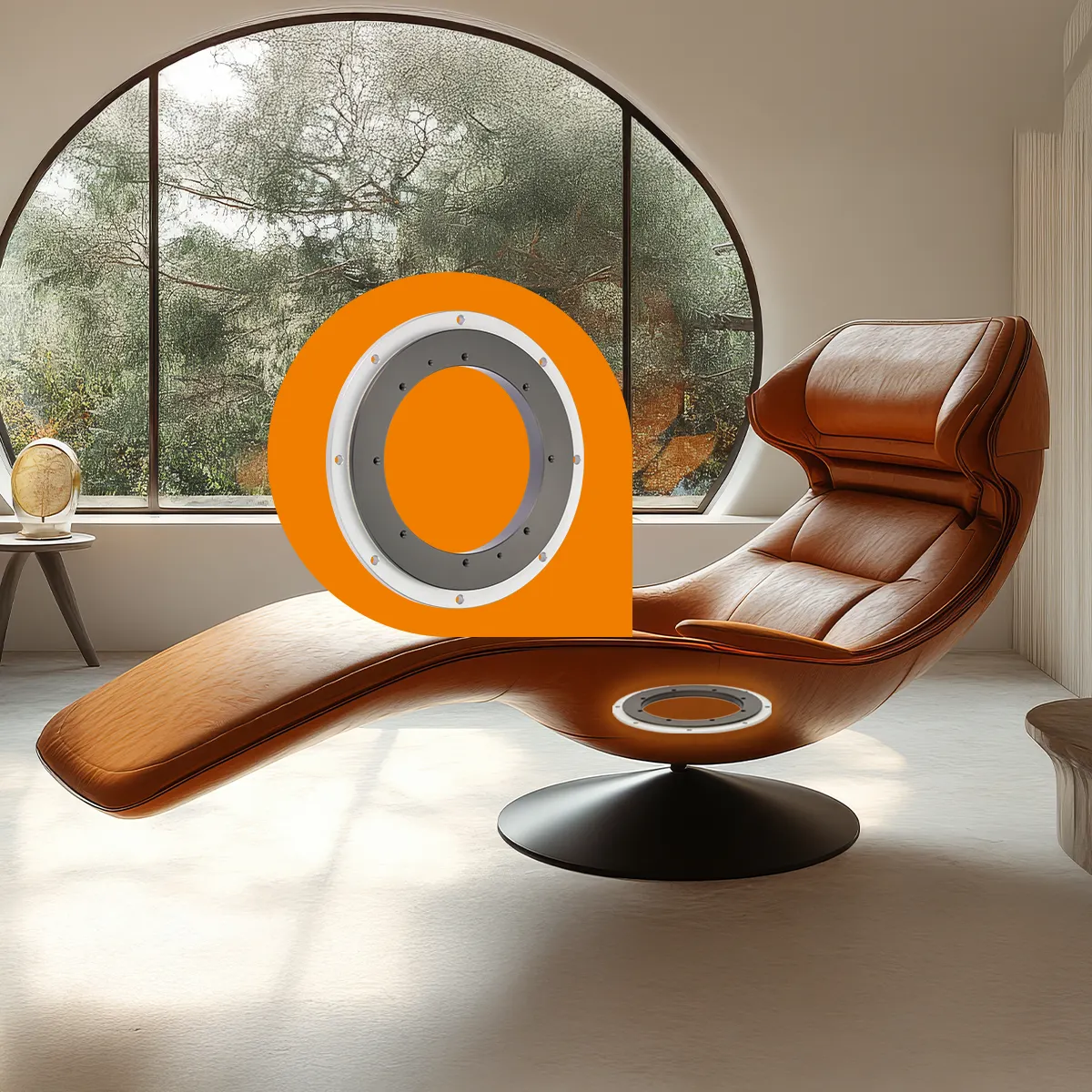 PRT slewing ring for chair and table