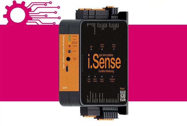 An i.Sense module from igus used for condition monitoring