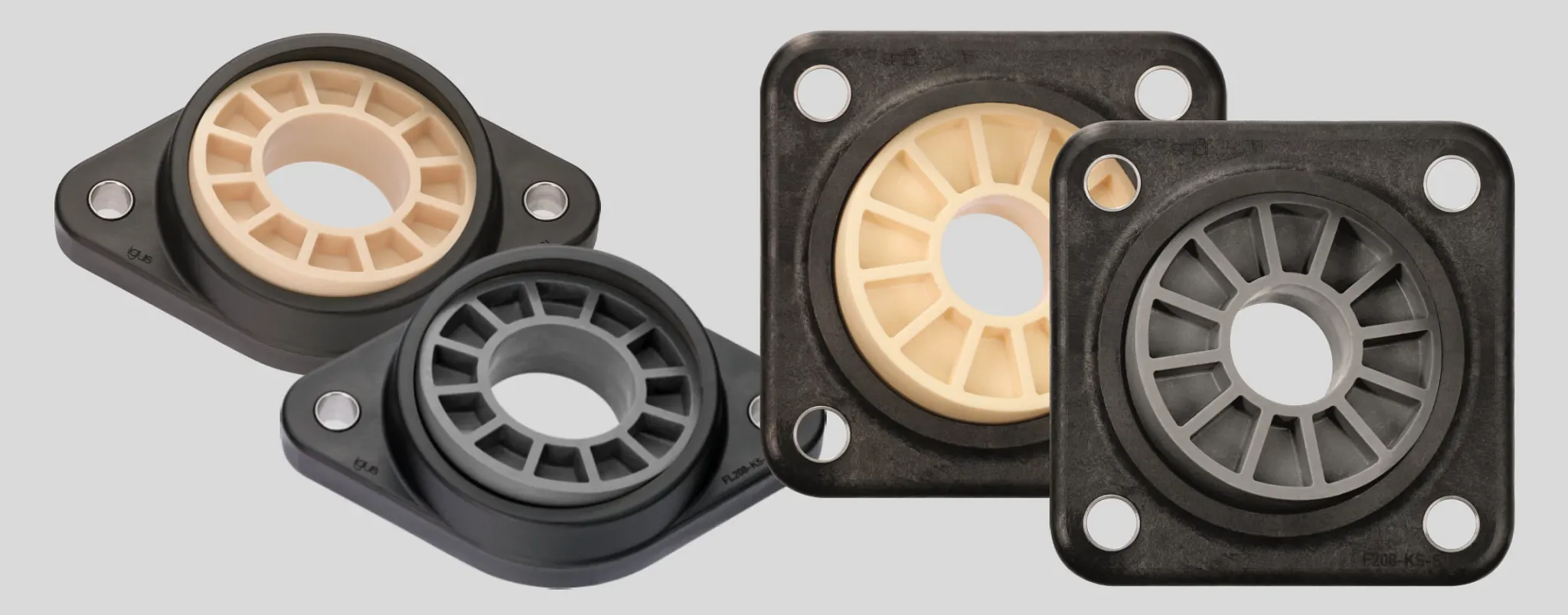 igubal mounted and insert bearings