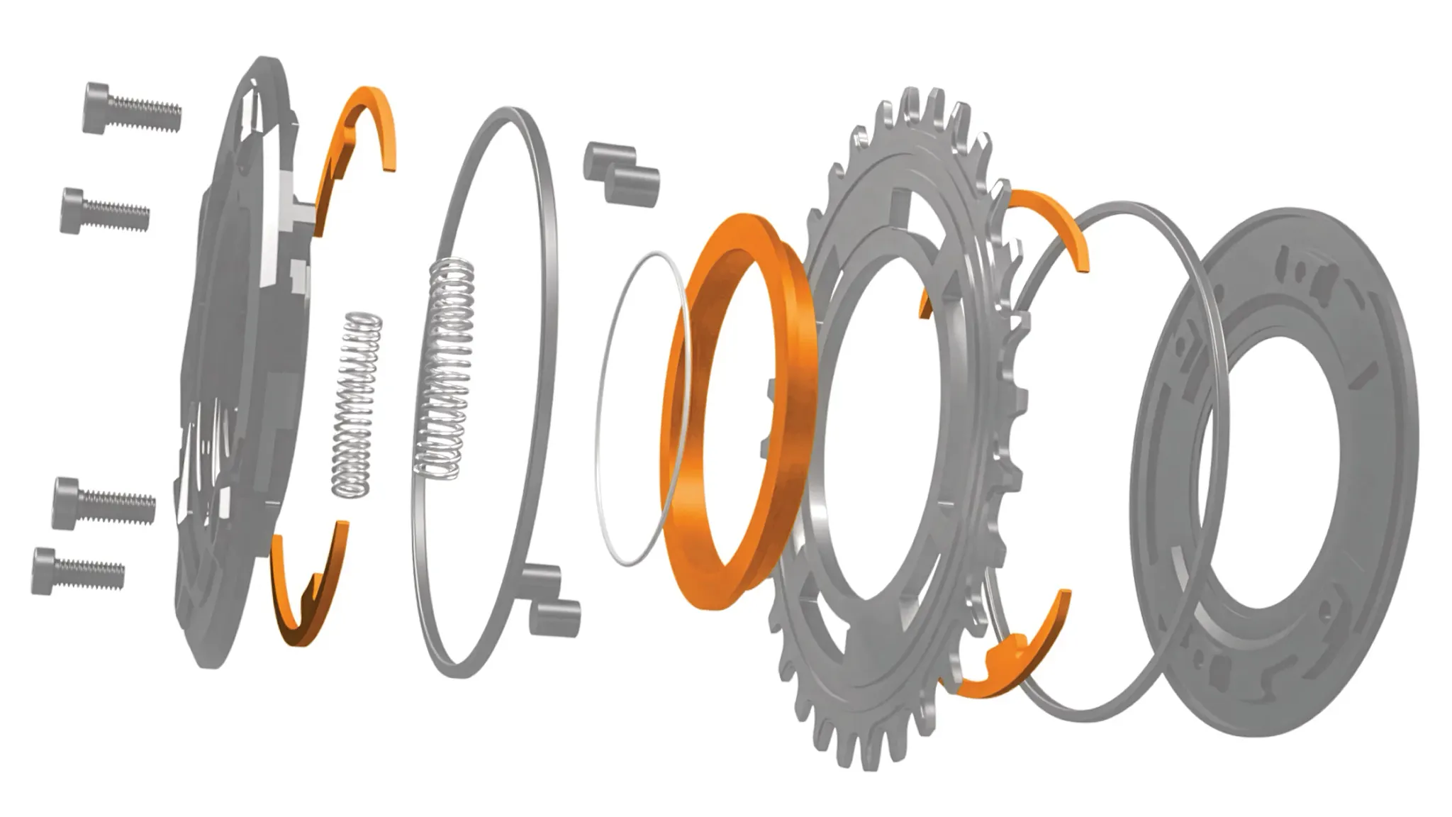 Rimpact exploded view with igus components