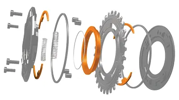 Rimpact Explosionszeichnung mit igus Komponenten