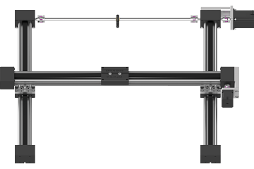 drylin E flat lineaire robot | Werkruimte 500 x 500 mm