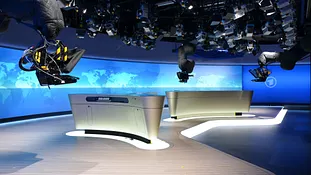 Csendes energialánc az ARD Tagesschau stúdiójában