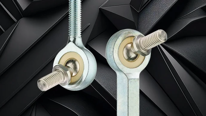 Extremidade da haste em aço inoxidável J com pino esférico