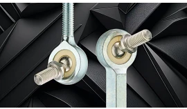 Ujung batang baja tahan karat J dengan kancing bola