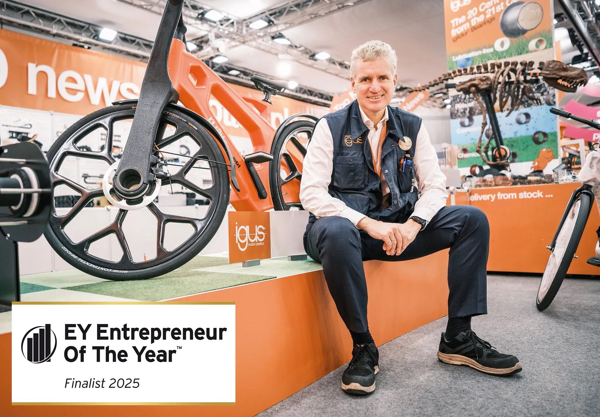 Frank Blase ist mit seinem Familienunternehmen igus für den „EY Entrepreneur of the Year 2025“ nominiert