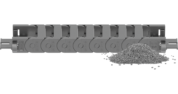 Xích cradle chain: xích dẫn cáp đầu tiên được làm từ vật liệu tái chế