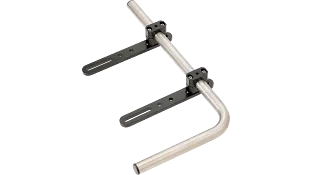 Angled tube with bracket