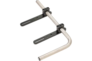 Angled tube with bracket