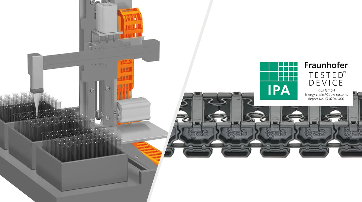 Laboratorní robot s e-řetězem E3