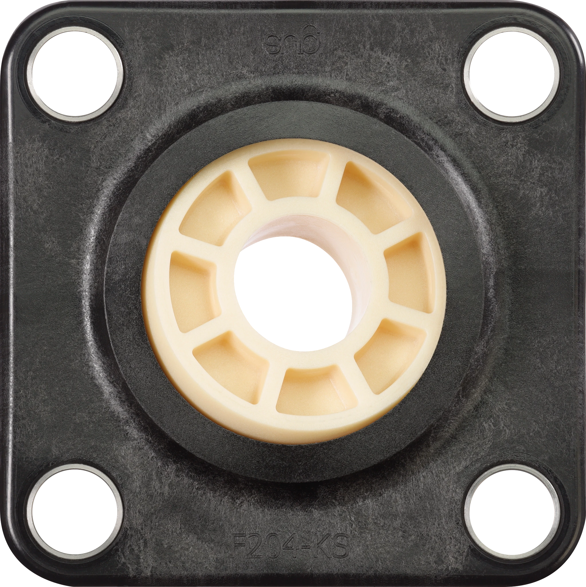 Mancal com flange de quatro furos