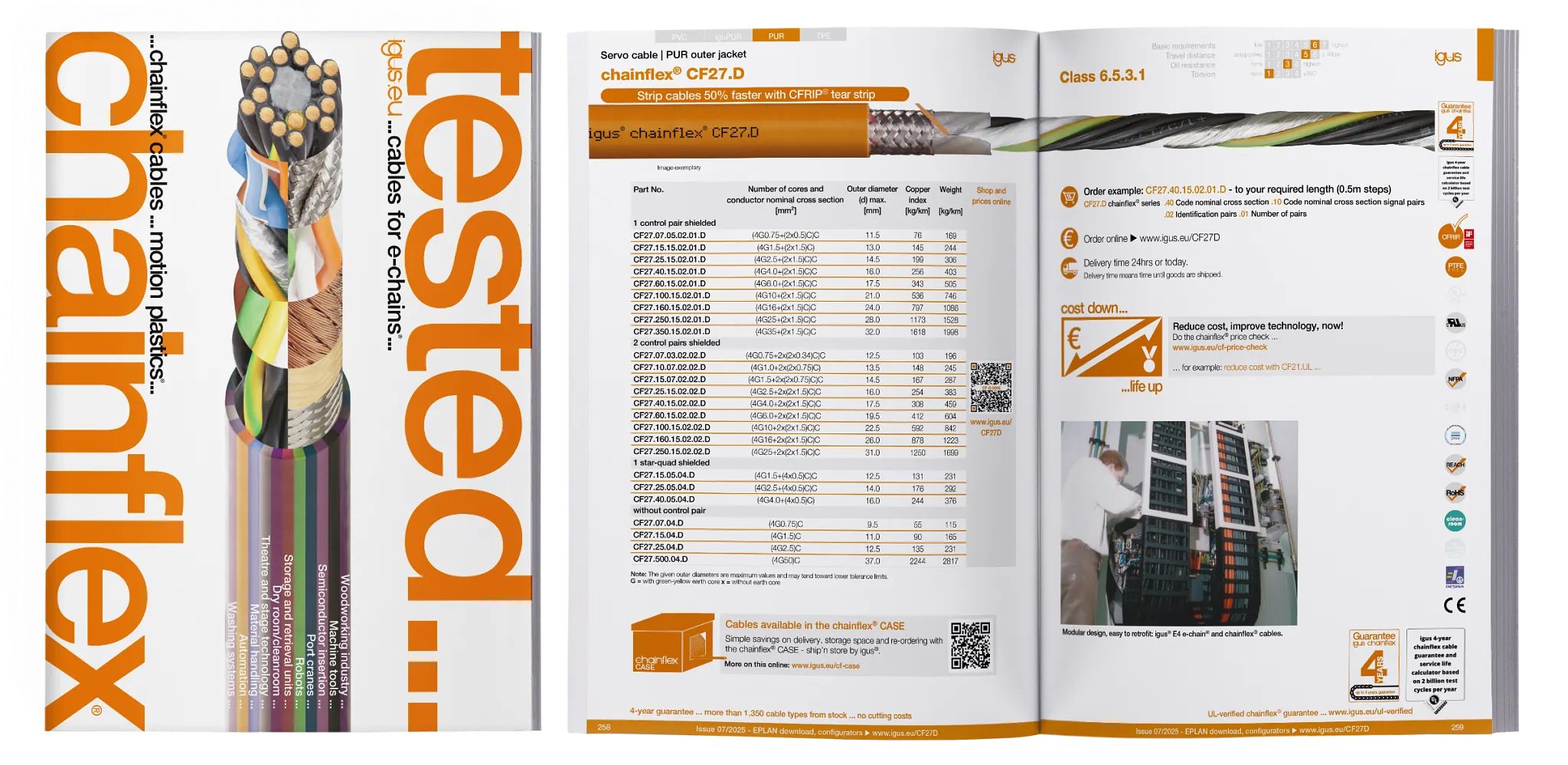 Catalogue câbles chainflex