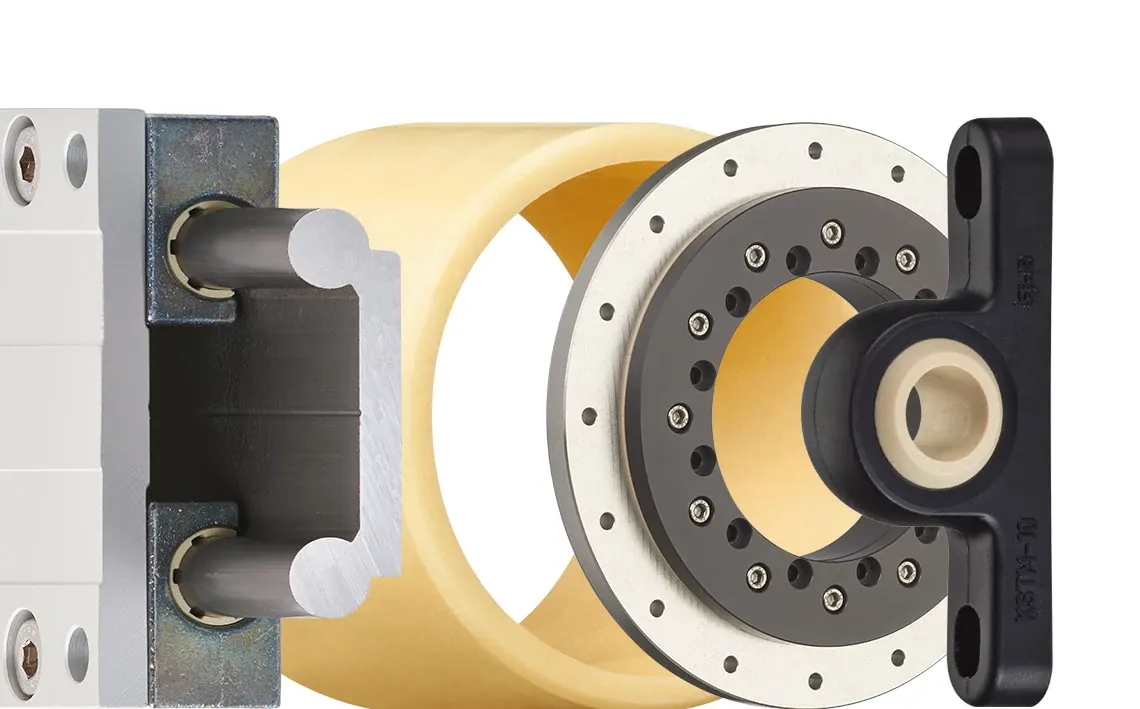 dry-tech bearing technology: linear bearings, plain bearings, slewing ring bearings, spherical bearings