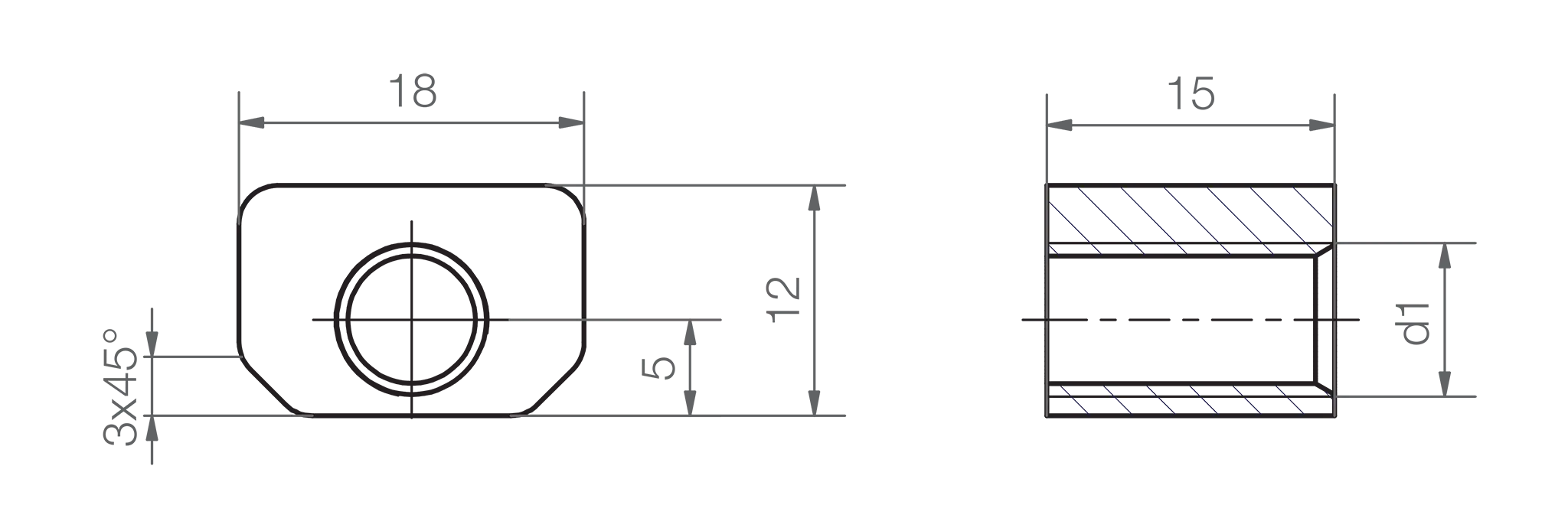 DST-SLW-063001-DS8X15-LH technical drawing