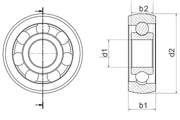 BB-608SO-B180-10-GL technical drawing