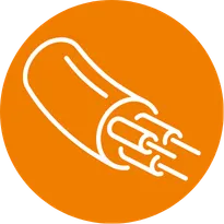 Cable separation - Internal chambers and separation options help organise cables and hoses and reduce contact between services.
