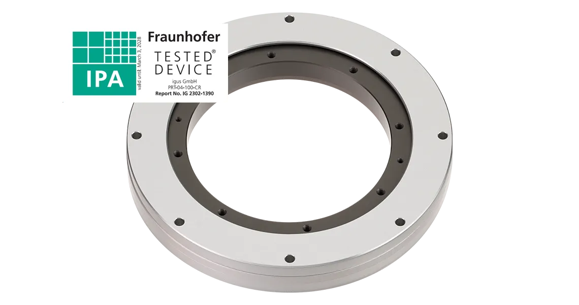 Slewing ring bearing PRT-04-100 for the dry cleanroom