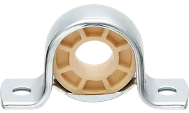 Low-cost pillow block bearing with sheet metal housing