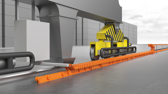 ASC cranes with drive-chain