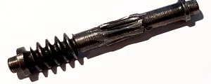 Shaft with worm gear and toothed gear