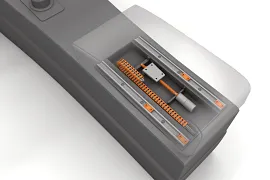 drylin, dryspin and e-chain in the centre console