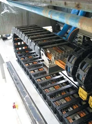 Cable carriers in the electroplating industry