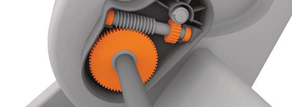 Plain bearings and gears in seat actuators