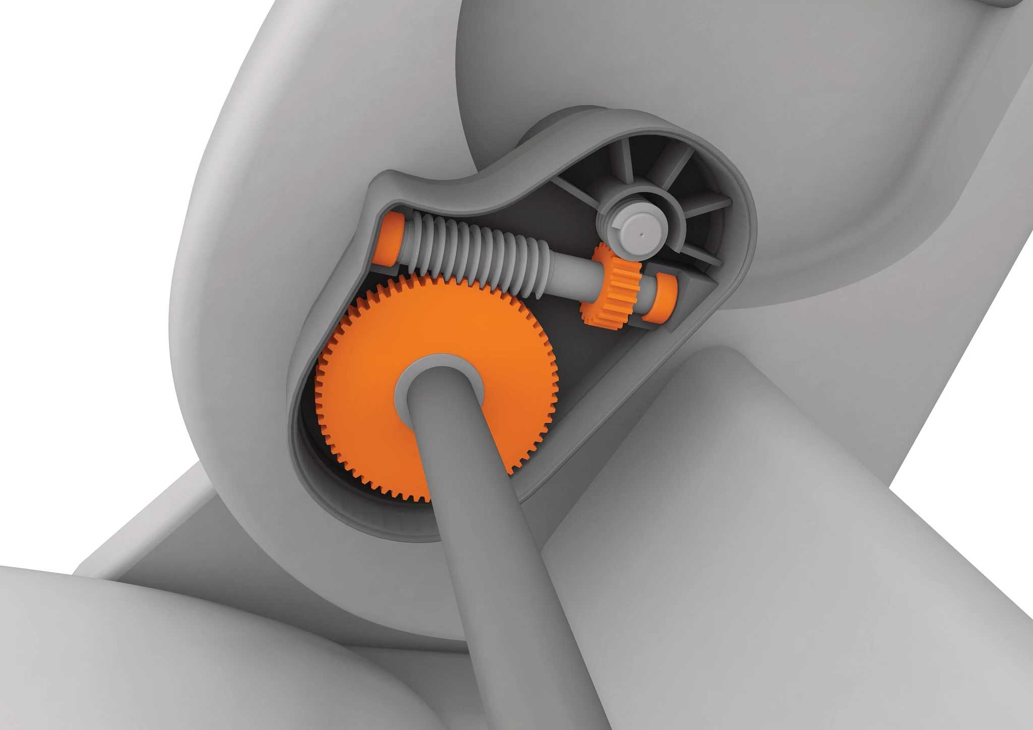 Kluzná ložiska a převody v pohonech sedadel