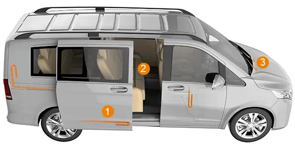 Van with e-chain® applications