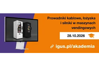 Akademia igus - Prowadniki kablowe, łożyska i silniki w maszynach vendingowych