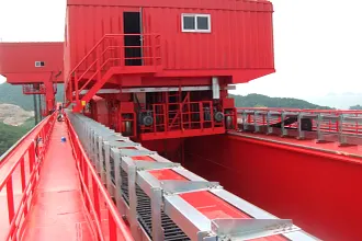 Goliath Kran mit Rollen-Energiekette