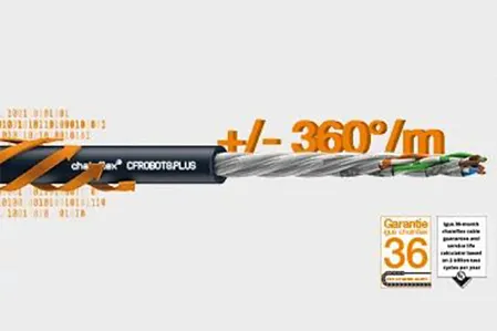 chainflex cables for Reverse Bend Radius applications